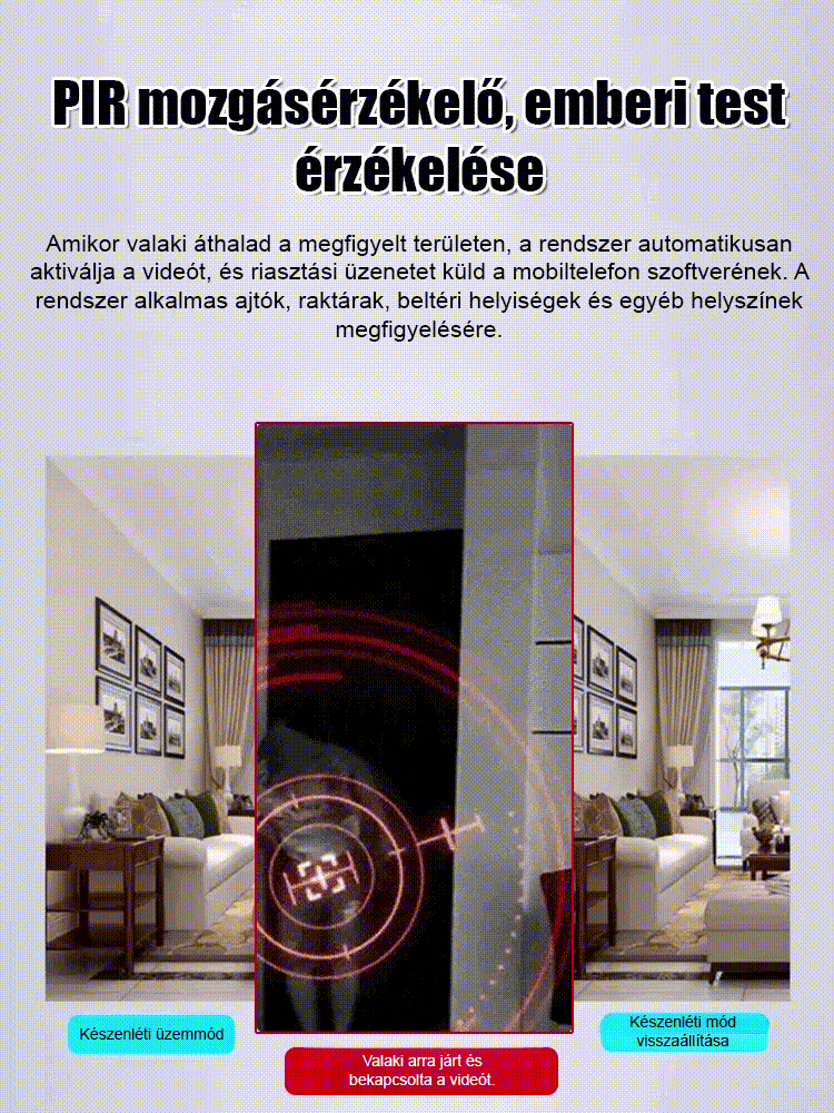 Hosszú üzemidő】Hálózatfüggetlen kamera