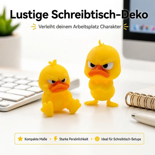 😠 Angry Duck asztali figura – Dobj fel egy vagányságot az asztalodra! 🐥