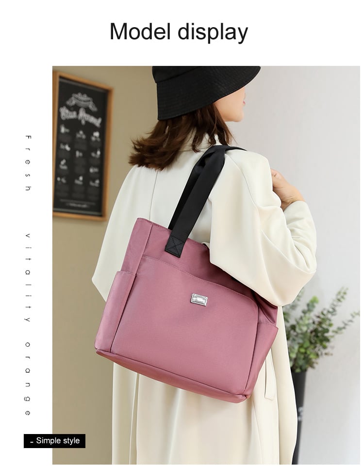 🔥Vízálló nylon válltáska nagy kapacitással és több zsebbel👜