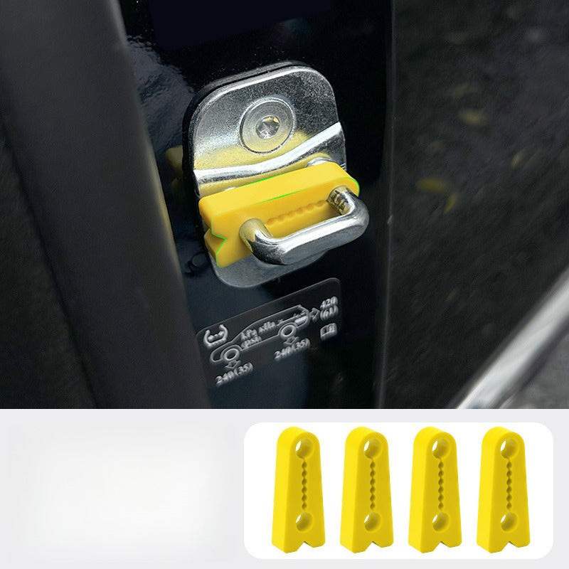 Quiet Every Close — Silicone Car Door Latch Shock Absorber