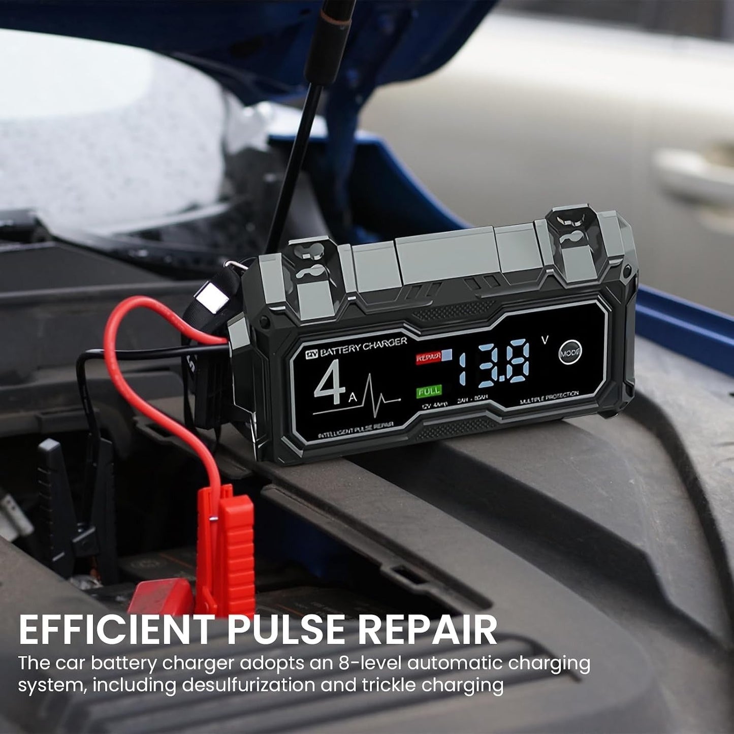GBX155 4250A indítómotor – 10 literes benzin/8 literes dízel, intelligens töltő és külső akkumulátor
