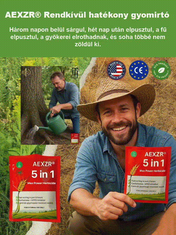 Öt-az-egyben hatóanyagú gyomirtó szer