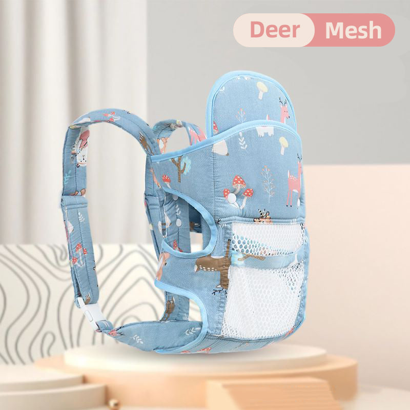 👶Többfunkciós, mellkasra rögzíthető, két vállpántos babahordozó