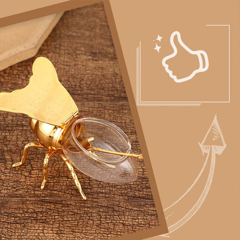 🍯Kreatív retro mézes tégely méh alakú