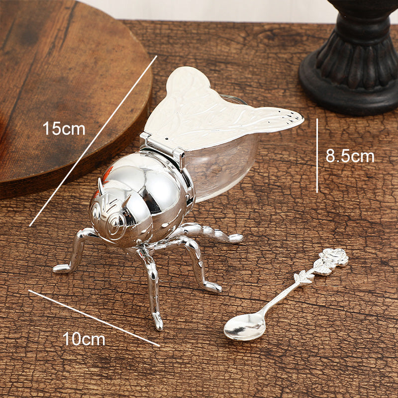 🍯Kreatív retro mézes tégely méh alakú