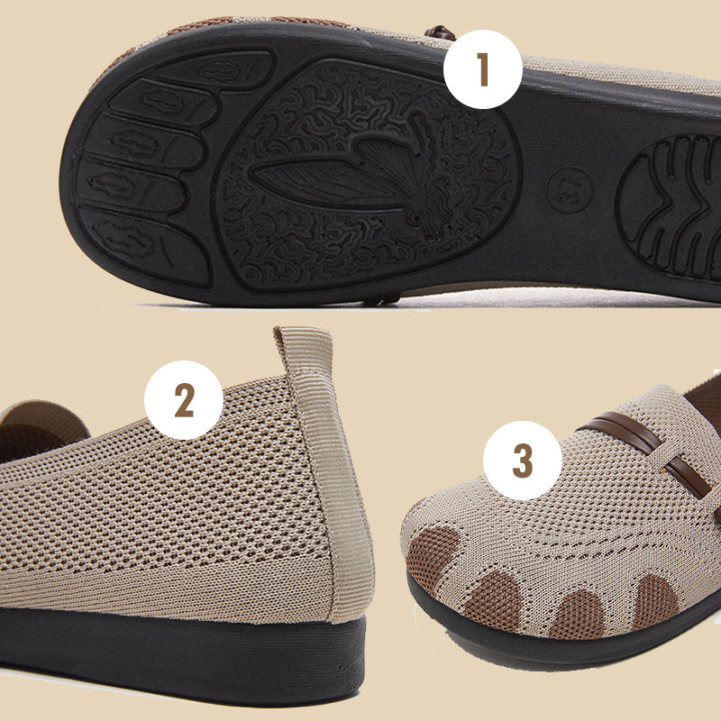 🔥Női lapos, puha talpú, sekély, felbújós alkalmi cipő