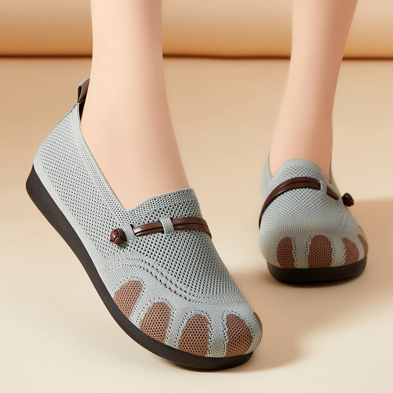 🔥Női lapos, puha talpú, sekély, felbújós alkalmi cipő