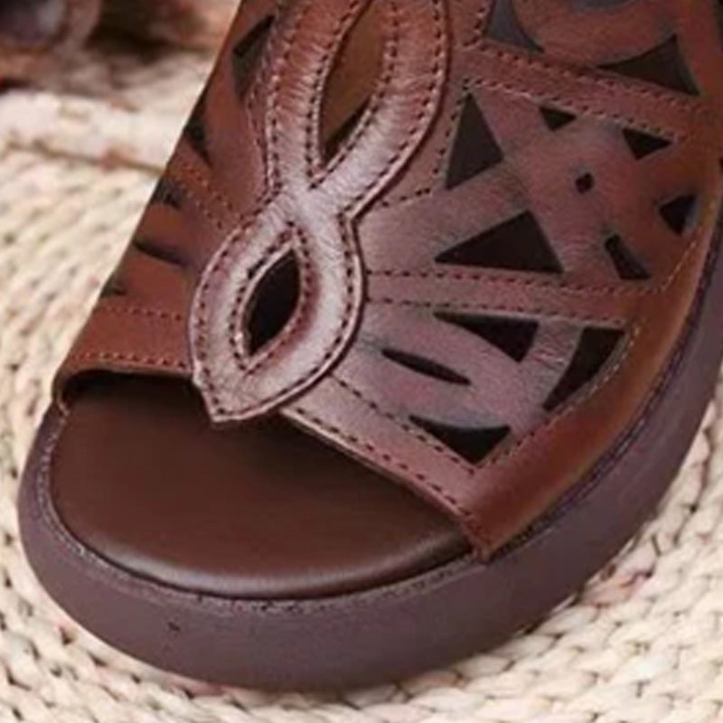 Női könnyű, lezser retró szandál