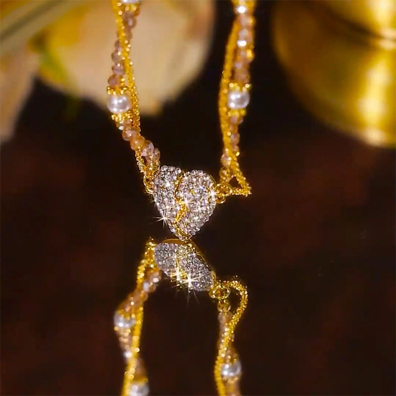 ⏳Korlátozott ideig érvényes különleges ajánlat⏰Párosító nyakláncok szív alakú, mágneses medállal💖