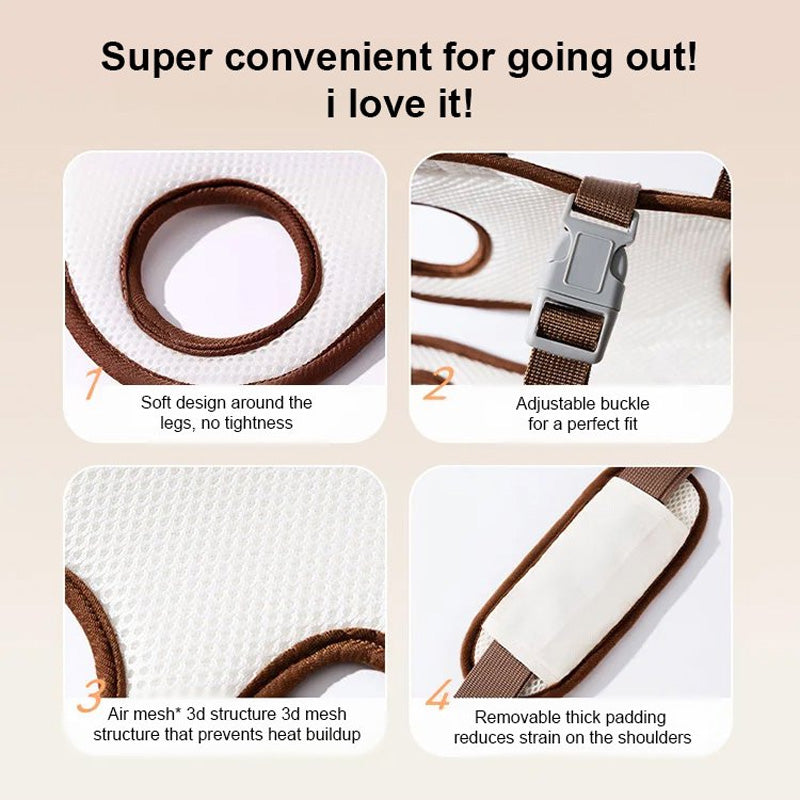 Hordozható, lélegző kisállat hátizsák