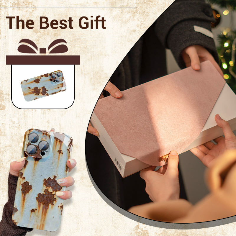 Vintage rozsda kemény tok iPhone-hoz