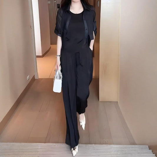 Női 3 részes szett: ing, mellény és nadrág