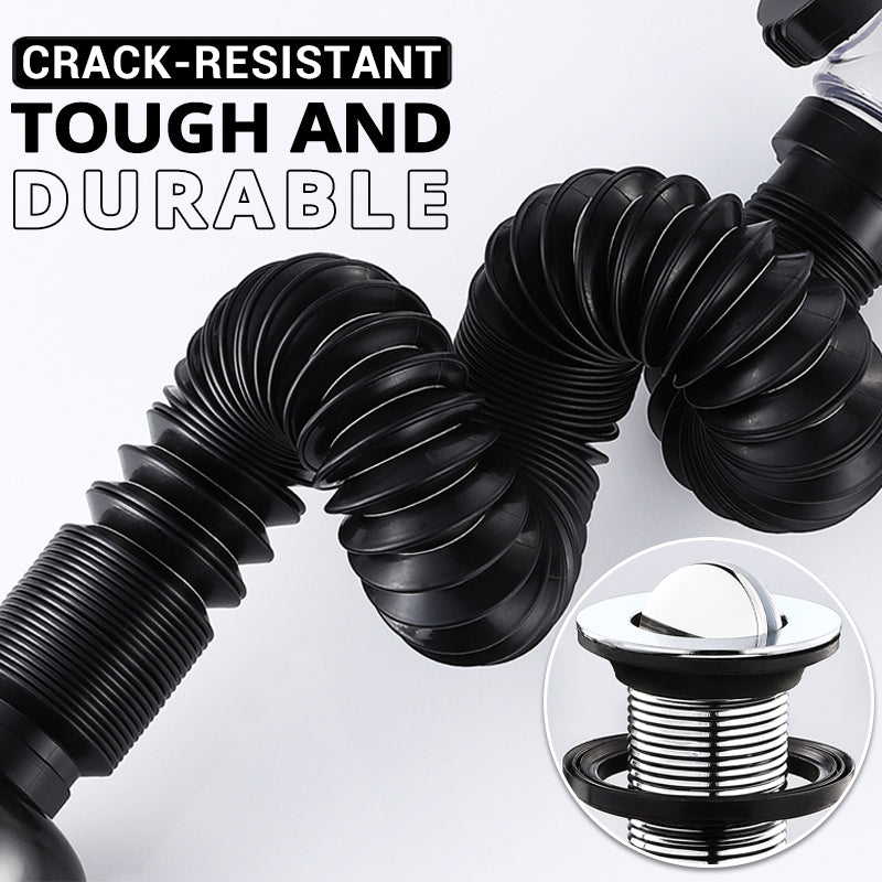 Teleszkópos lefolyócső, amely megakadályozza a kellemetlen szagok kialakulását