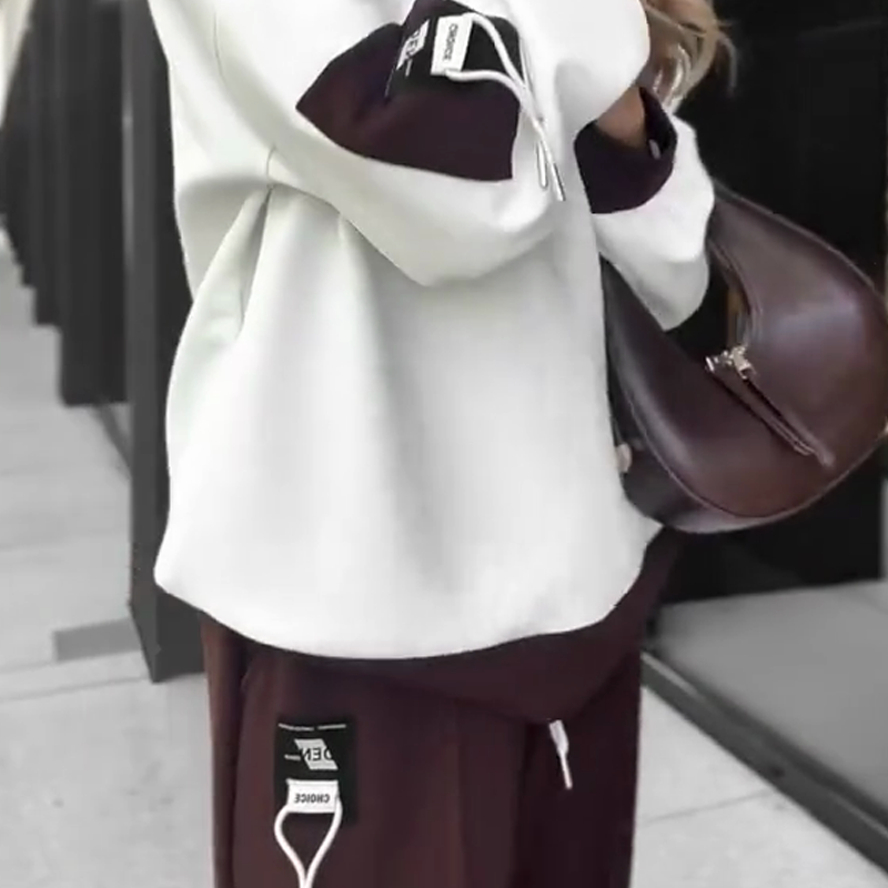 🍂 Hosszú ujjú, színes blokkos szett, melegítőnadrággal