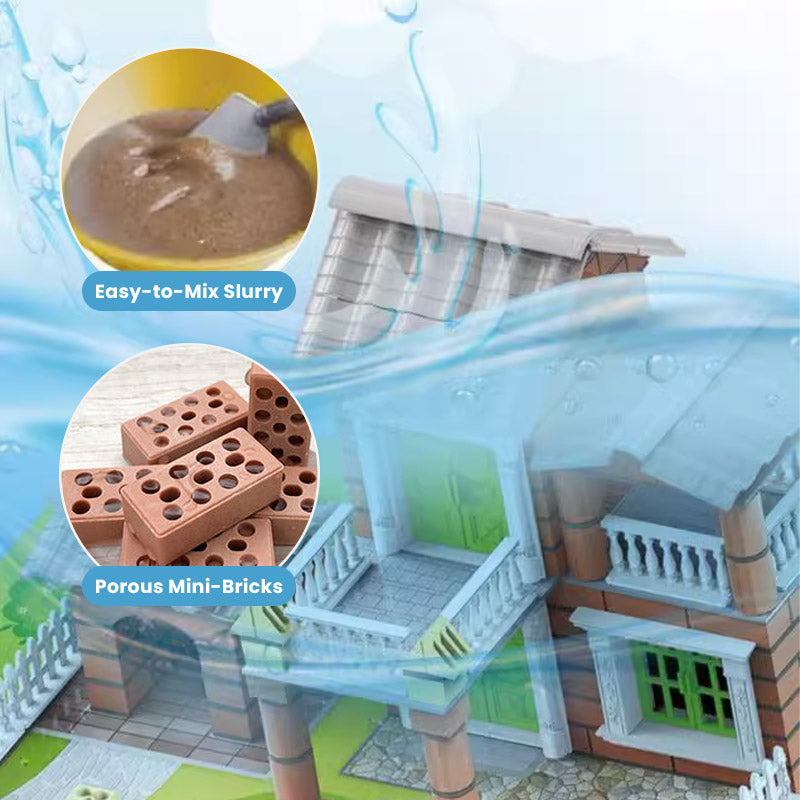 🏠Összeszerelhető mini épület építőkészlet