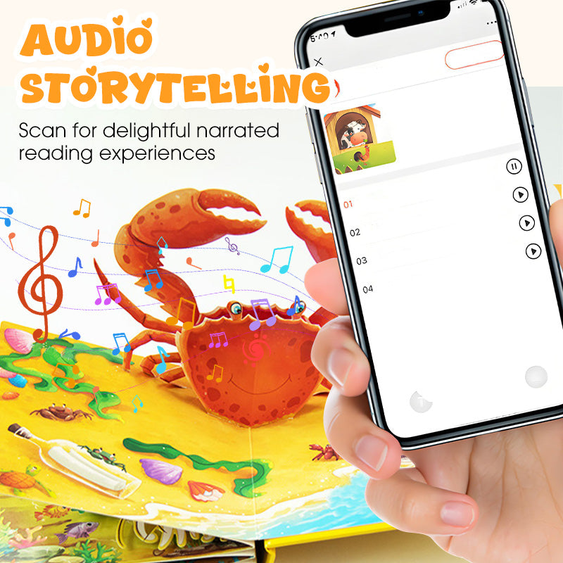 ✨【Gyerekkönyv 3D-s állatokkal - interaktív tanulási segédeszköz a legkisebbeknek】✨