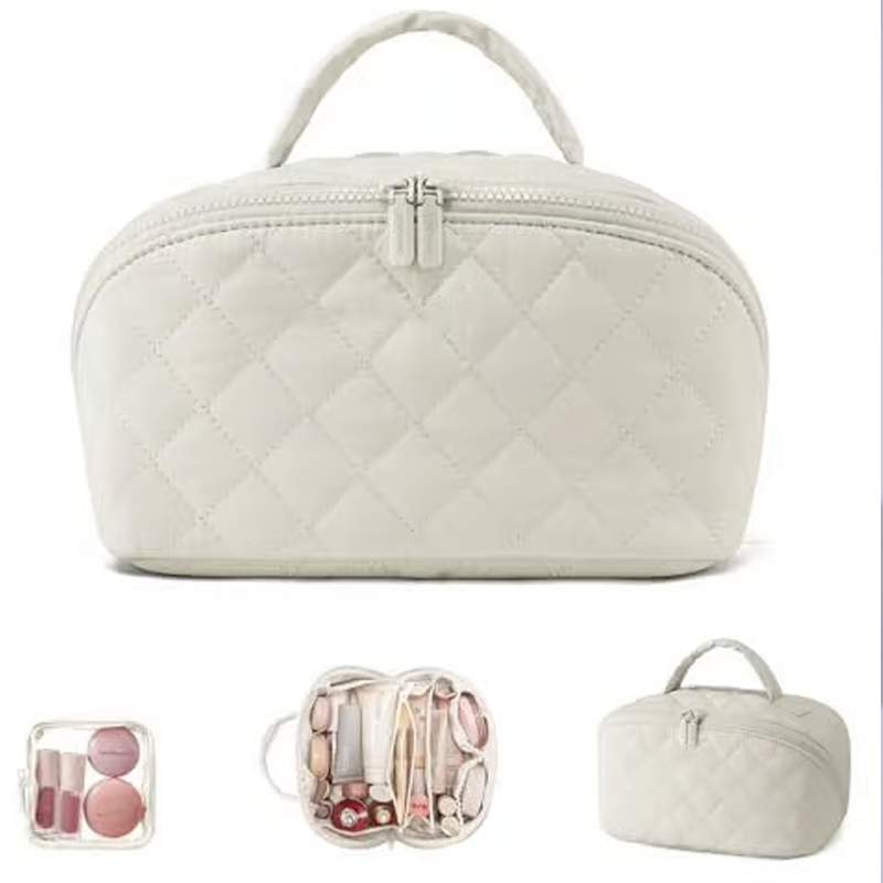 💗Nagy, tágas kozmetikai táska fogantyúval