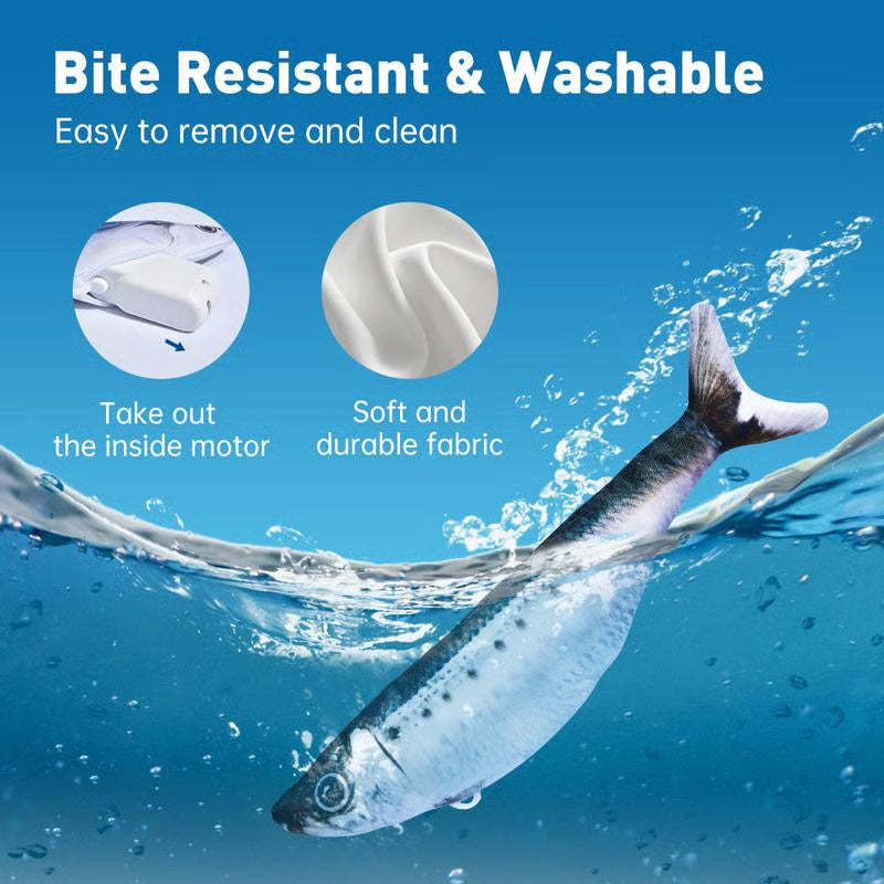 🐈Realisztikus ugrálóhalas játék macskáknak