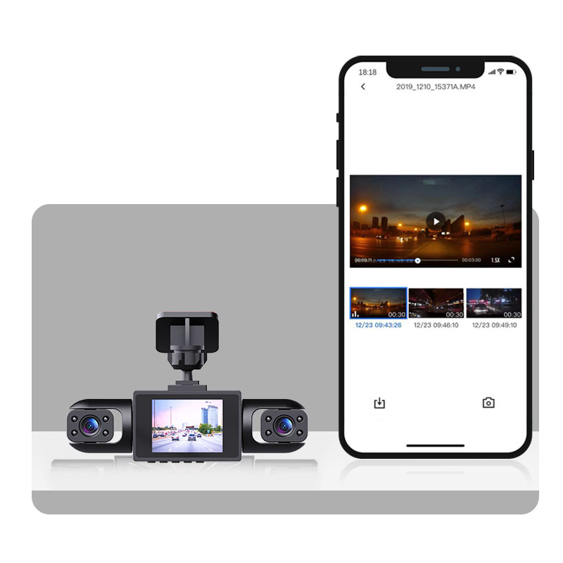 4 lencsés, 360°-os látószögű autó fedélzeti kamera