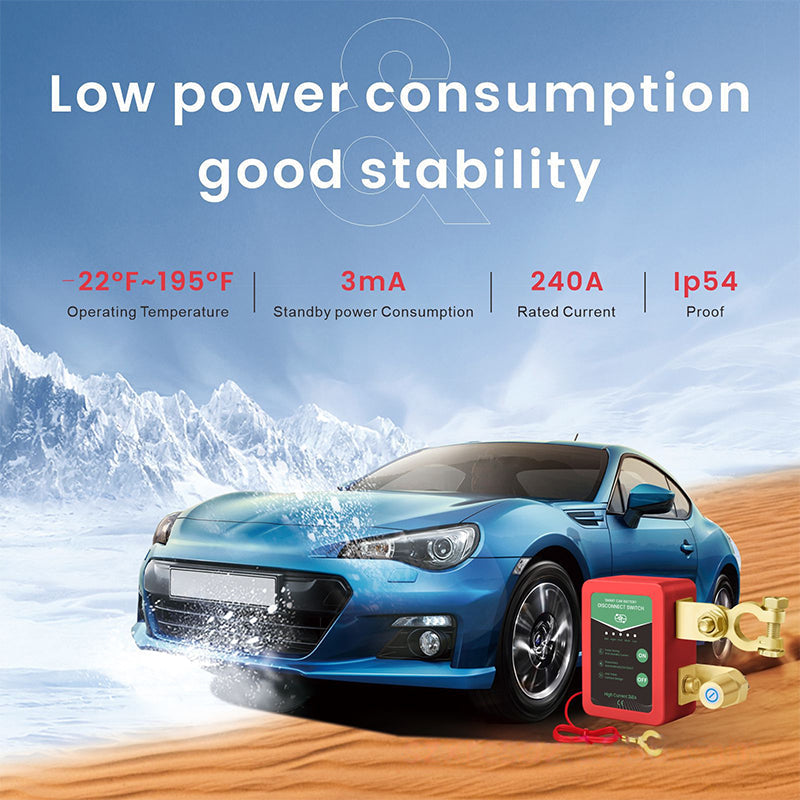 🚗⚡Távirányítású 12V/24V-os autóakkumulátor-leválasztó kapcsoló🔋