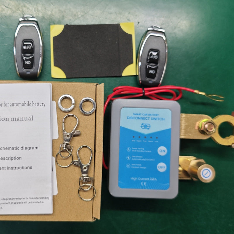 🚗⚡Távirányítású 12V/24V-os autóakkumulátor-leválasztó kapcsoló🔋