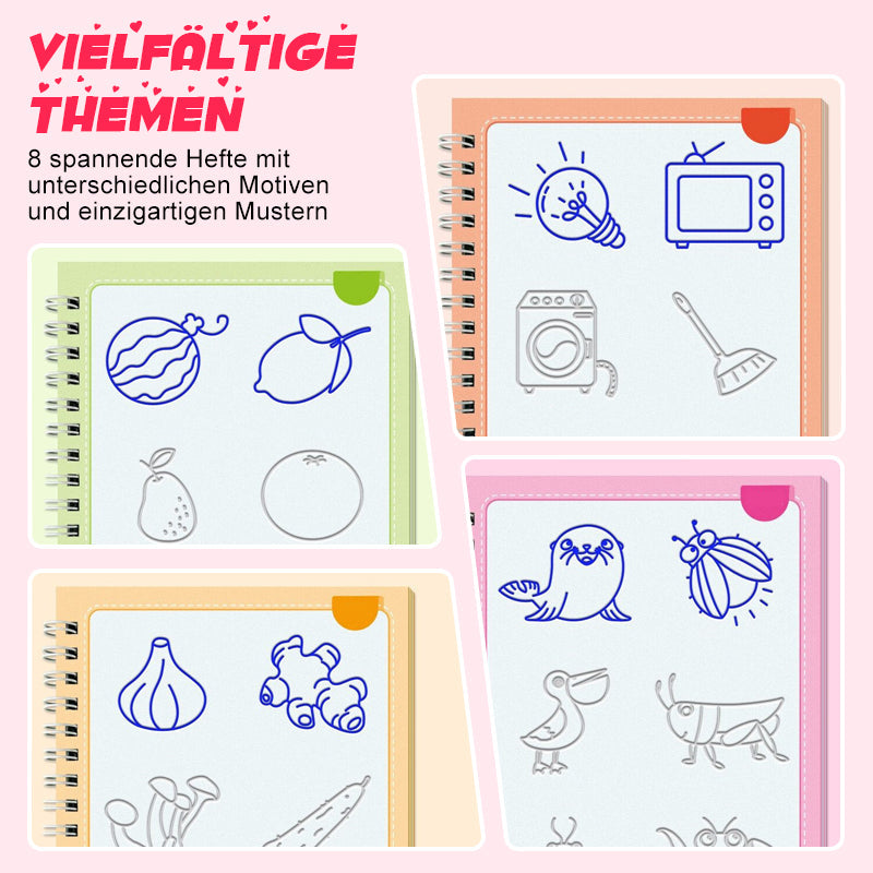 ✏️ Vájatokkal ellátott rajzolókönyvek gyerekeknek 👶🎨