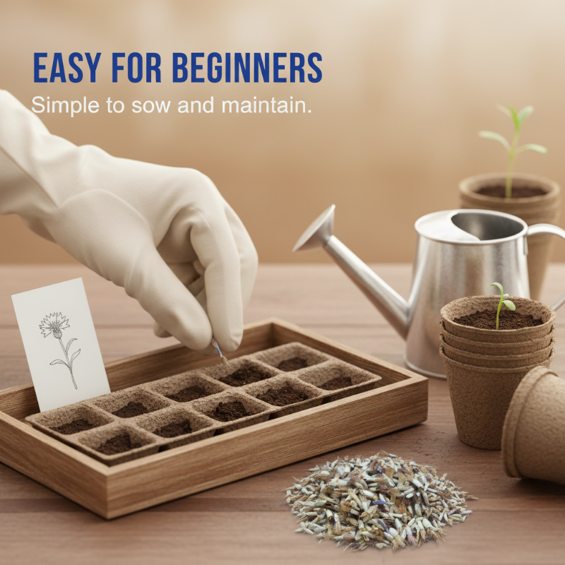 🌼 Egész évben virágzó búzavirágmagok - egy igazi növény 🏡✨