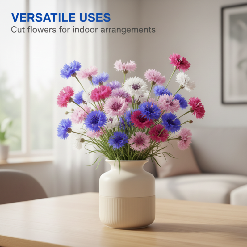 🌼 Egész évben virágzó búzavirágmagok - egy igazi növény 🏡✨