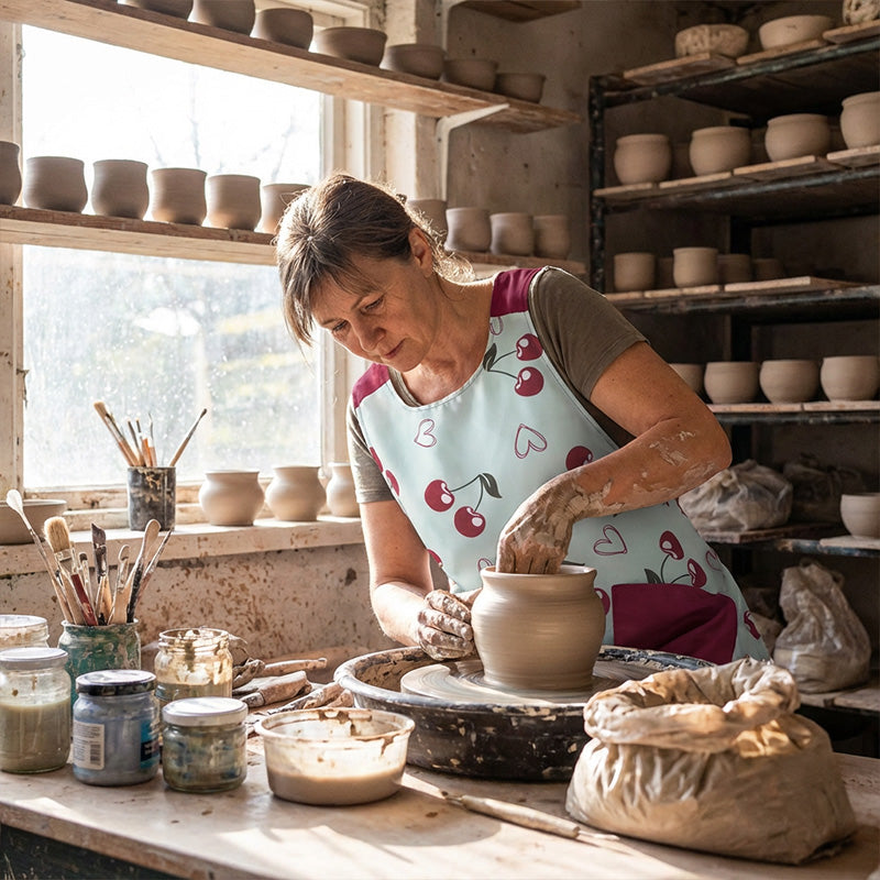 🔥Női keresztpántos, felcsúszós kötény