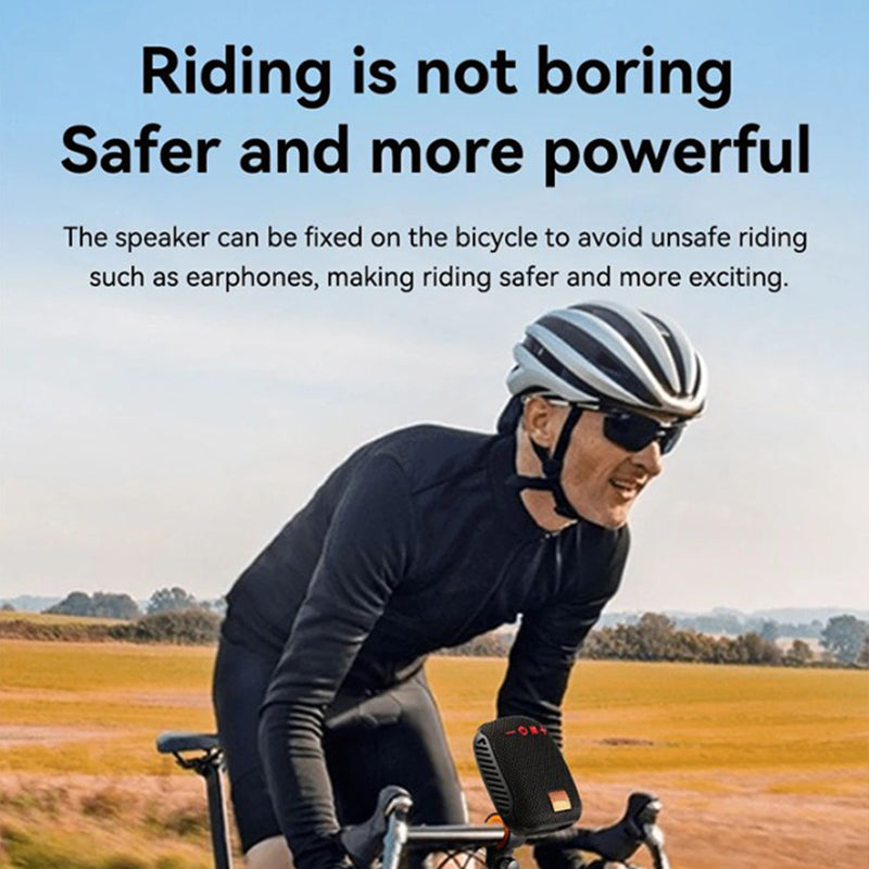 🎵Vízálló kerékpáros Bluetooth hangszóró – IPX5, TWS sztereó és TF kártya támogatás🚲