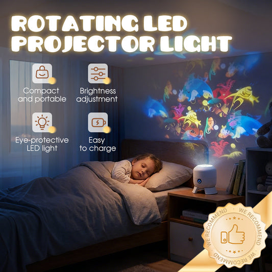 ✨Dinamikusan forgó LED projektor lámpa