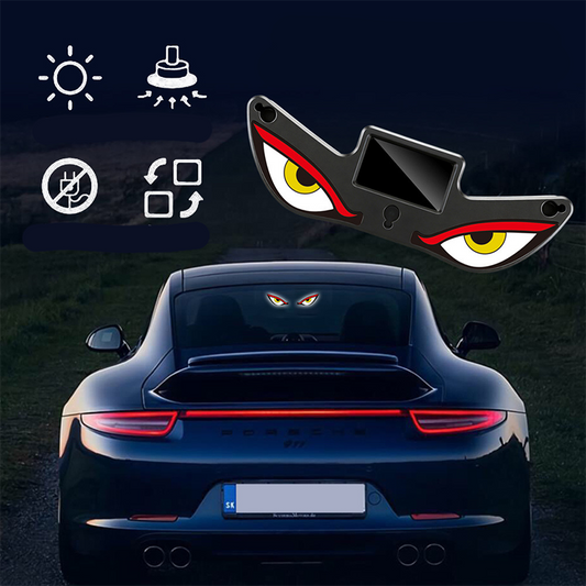【1 + 1 ingyen 】👿 Napenergiával működő „Ördögszem” LED-es autó figyelmeztető lámpa