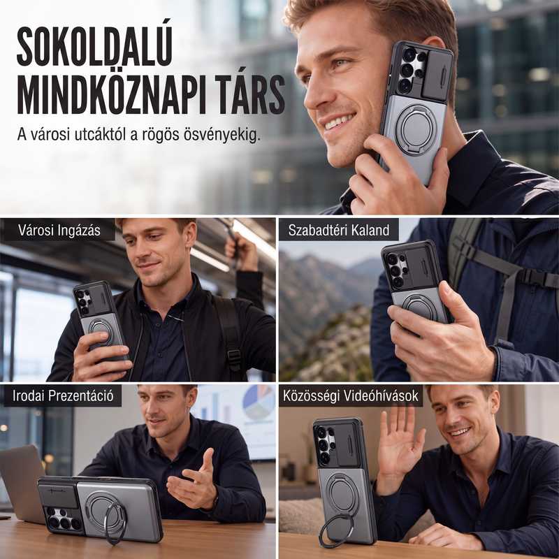 🛡️ Telefon tok kártyatartóval – Ütésálló, rejtett zseb, tökéletes védelem 📦