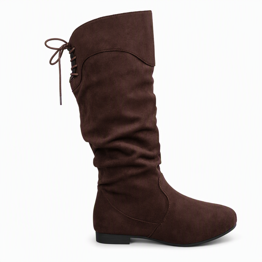 👢 Női fűzős laza szárú félcsizma – Kényelmes, divatos, mindennapi viselet ✨